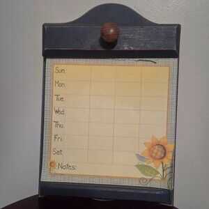 Vintage wooden wall calender